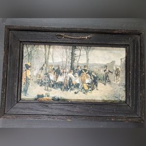 Vintage Framed War Print
